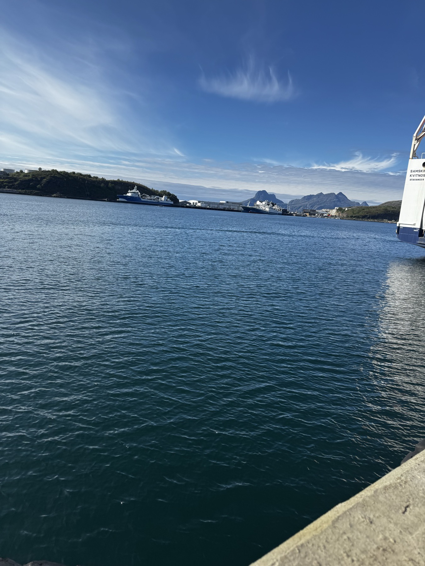 Boat and mountains